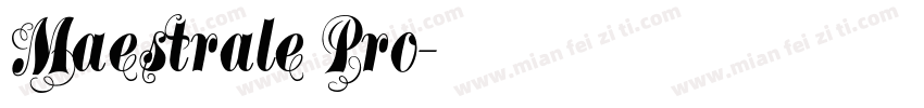 Maestrale Pro字体转换